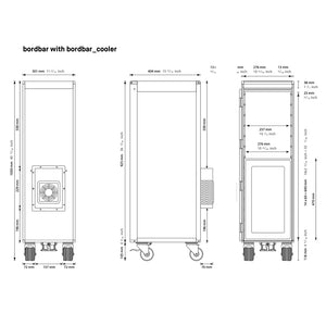 Bordbar Minibar Trolley - Silver Frame | Do Shop