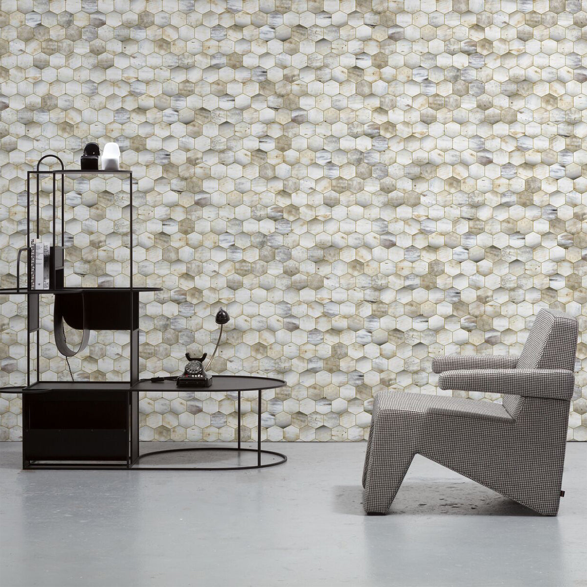 Beehive Wallpaper by Mr & Mrs Vintage for Monochrome Collection - NLXL - Do Shop