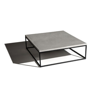 Concrete Perspective Coffee Table - Black Edition - 100 x 100 cm by Lyon Beton | Do Shop