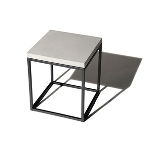 Concrete Perspective Side Table - Black Edition by Lyon Beton | Do Shop
