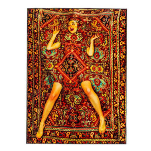 Lady On A Carpet - Rectangular Rug - Seletti Wears Toiletpaper - Do Shop